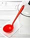 GIR: Get It Right Silicone Pasta Spoon & Ladle - 3/4-Cup Capacity - Red - Heat-Resistant to 425°F - Measurement Markings in Cups & mL - No-Drip Edge - Dishwasher-Ready