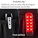 Bike Tail Light, Ultra Bright USB Rechargeable, Bicycle Flashing Rear taillight, LED Safety Warning Strobe Head Light, IPX4 Waterproof Fits on Any Road Bikes, Helmet and Sport Backpack