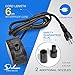 Simple Deluxe LGPUMP120G 80 GPH Submersible Water Pump with 6' Cord and 2 Threaded Nozzles for Fountains, Ponds, Aquariums, Black
