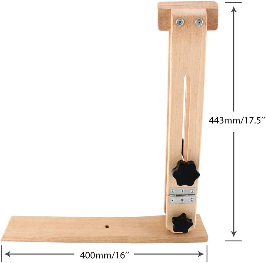 Beech Leather DIY Stitching Pony Horse Clamp Adjustable Art Clip Tool Wooden Frame Table Leathercraft Sewing Lacing Pony Tool - Image 3