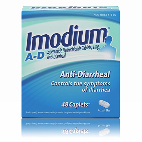 Imodium A-D Diarrhea Relief Caplets, 48 count, 2 mg