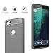 Google Pixel 2 Case,Google Pixel2 Case, Dretal Carbon Fiber Shock Resistant Brushed Texture Soft TPU Phone case Anti-Fingerprint Flexible Full-Body Protective Cover for Google Pixel 2 (Gray)