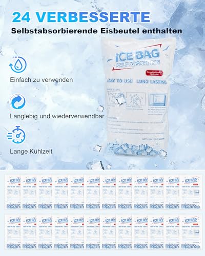 FERNIDA Cooling vest, cooling ice vest with 24 ice bags, men and women, sleeveless nylon, breathable, cool clothing for summer outdoors, hot weather, hunting, working, weeding