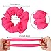 24 Pcs Neon Scrunchies for Hair 80s Neon Hair Accessories for Women Scrunchy Tie Elastic Hair Tie Bands Solid Color Ponytail Scrunchy