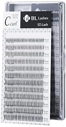 Blink Eyelash Extension MINK MIX 5D Volume Lash C Curl Thickness 0.07 X 12mm