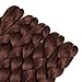 Alissa Jumbo Braiding Hair Extensions High Temperature Kanekalon Synthetic Braiding Twist Hair Multiple Tone Colored Jumbo Braiding Hair (24'',33#)