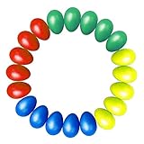 Kabi 20pcs Shaker Eggs Plastic Musical Egg Shaker with 4 Colors Kids Maracas Egg Percussion Toys