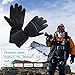 Moliter Heated Gloves, Battery Powered Electric Heat Gloves for Women and Men, Waterproof Winter Thermal Gloves, Warm Touchscreen Gloves for Outdoor Sports Cycling Riding Skiing Skating Hiking Huntin