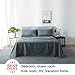 Shilucheng Queen Size 6-Piece Bed Sheets Set Microfiber 1800 Thread Count Percale 16 Inch Deep Pockets Super Soft and Comforterble Wrinkle Fade and Hypoallergenic(Queen, Dark Grey)