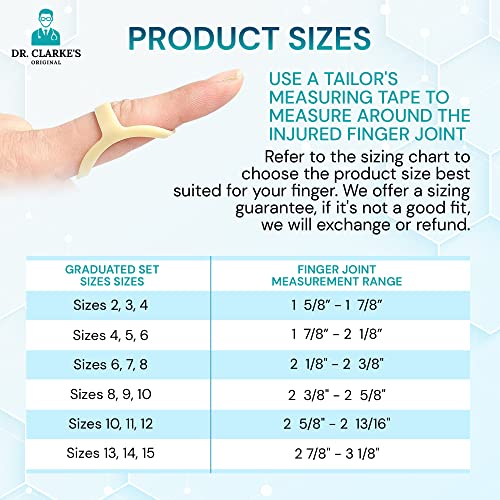 Dr. Clarke's Original Wishbone Finger Splints Size 4, 5, 6 3 Pack
