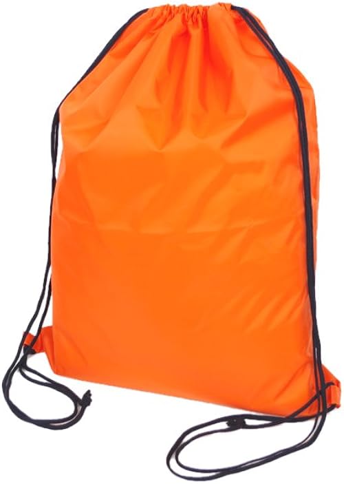 Amazon Co Jp パルフィーユ カラフル ナイロン ナップザック 無地 カラフル オレンジ シューズ バッグ