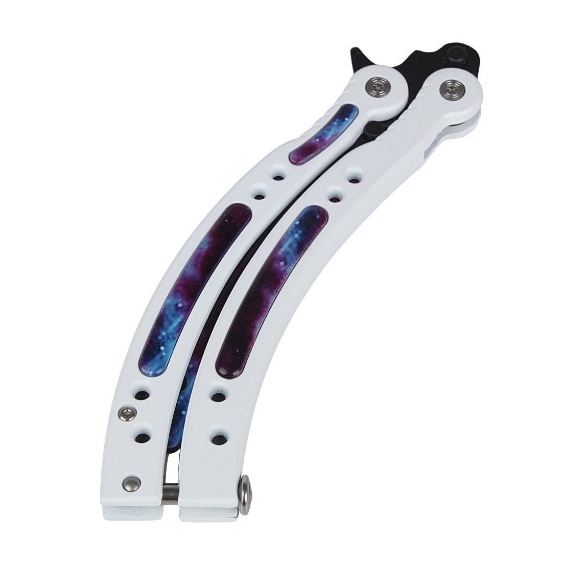Butterfly Training Knife Enhanced Curved Stainless Steel Knives Blunt