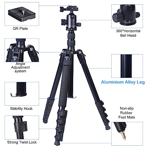Tripod for Camera, Regetek 75" Camera Tripod Stand, 75 inches DSLR