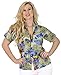 La Leela Women Hawaiian Shirt Beach Top Tank Blouses Casual Aloha Boho Holiday Loose Fit