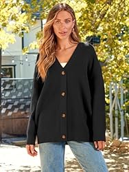 LILLUSORY Women's Cashmere Fall Cardigan 2023 Open