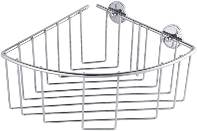 Nie Wieder Bohren Baath Plus BT111P Single Corner Shower Basket Shelf Chrome includes "Nie Wieder Bohren" 'Never Drill Again' Mounting technology