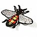 Bee Embroidered Iron-On Patch, Embroidery Applique by 2 pcs, 4-1/2