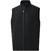 M MAELREG Mens Vests Outerwear Windproof Lightweight Softshell Vests Zip Pockets Sports Sleeveless Jacket Golf Vests for Men