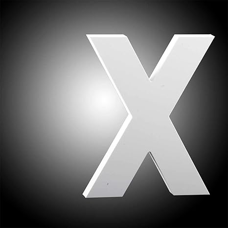 Amazon Com Gaka White Wood Letter X Wall Letter Number Marquee Alphabet Diy Block Words Sign Hanging Decor Letter For Home Bedroom Office Wedding Party Decoration