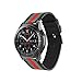Handygear Sport Band Compatible Gear S3 Frontier Classic Galaxy Watch 46mm Smart Watch, 22mm Nylon Style Leather Sports Replacement Strap Samsung Gear S3 Frontier (S3 Canvas Black)