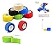 Self Adherent Wrap Tape Medical Cohesive Bandages Flexible Stretch Athletic Strong Elastic First Aid Tape for Sports Sprain Swelling and Soreness on Wrist and Ankle Colorful 6 Pack 1Inch X 5Yards