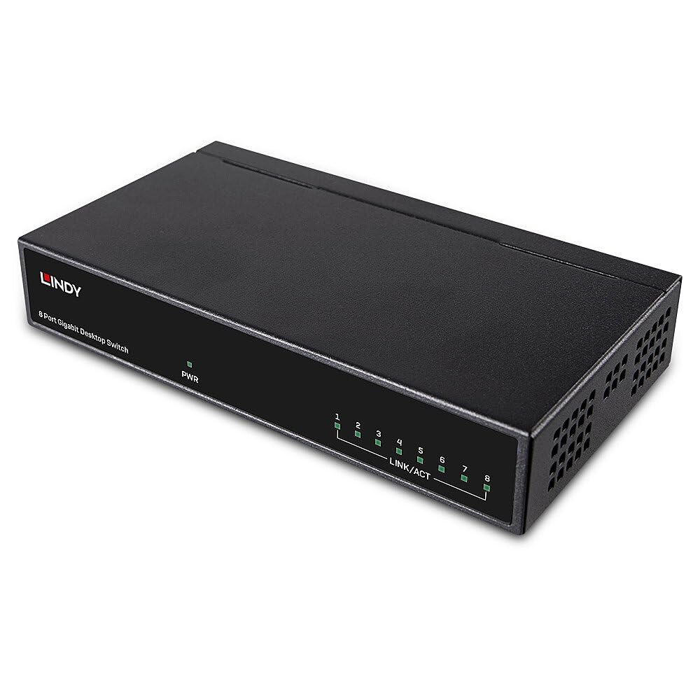 LINDY Network Switch - Gigabit Desktop 8 Port 10/100/1000