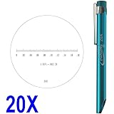 iGaging Pocket Scope Magnifier Scale 20X Magnification Microscope Scale Range 0-0.18" 0.19" Field of View