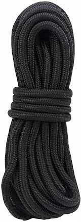 Fuwok Solid Braided Polypropylene Rope Black 6mm 10M Utility Cord for Camping view 5