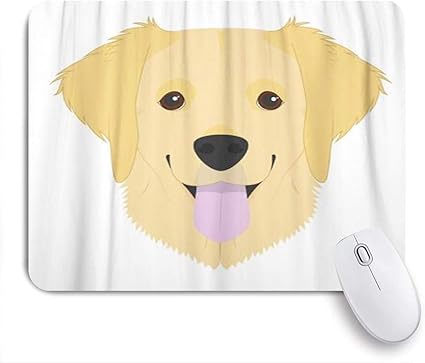 Amazon Miscery マウスパッド かわいいゴールデンレトリバー犬の顔の動物の品種の漫画のキャラクター 高級感 おしゃれ 防水 端ステッチ 耐久性が良い 滑らかな表面 滑り止めゴム底 24cmxcm Miscery マウスパッド 通販