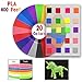 3D Pen Filament 400 Feet 20 Colors, dikale 3D Printing Pen Refills PLA Bonus 250 Stencil eBook, 3D Printer Pen Filament 1.75mm Smooth Printing