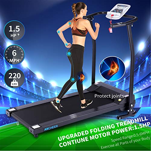ANCHEER Treadmill for Small Treadmills with LCD Monitor