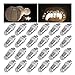 Jofan 24pcs Warm White Mini Lights Paper Lantern Lights LED Balloon Lights for Floral Party Wedding Decoration (Waterproof and Submersible)