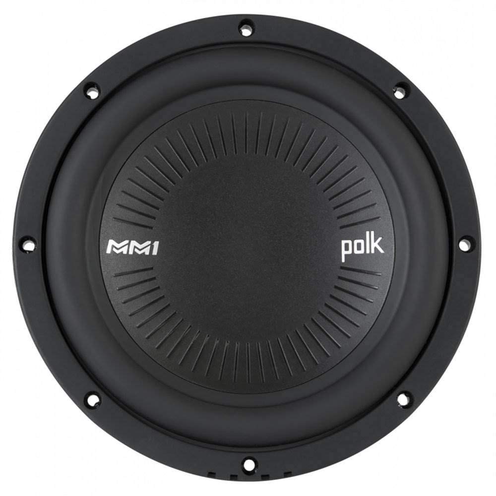 Polk MM1 Series 8" 900 Watt 4 Ohm Single Voice Coil Car Audio Marine Subwoofer
