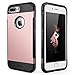 iPhone 7 Plus Case Shockproof Anti-Scratch Protective Heavy Duty Dual layer Rugged Cover Non-slip Grip Case for iPhone 7 Plus-Matte (Rose Gold)