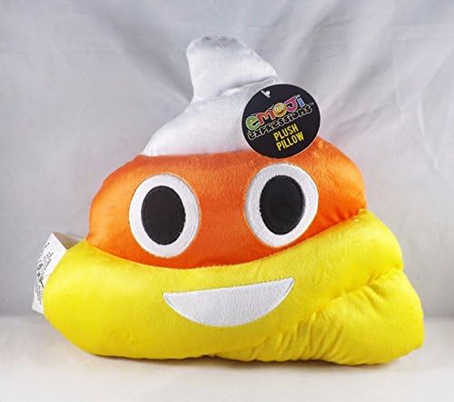 Candy Corn Emoji Pillow