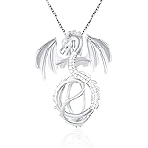 LGSY Dragon Cage Pendants for Pearl Jewelry Making Sterling Silver, Design Pearl Cage Pendants for Women