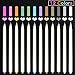 Caroyla Metallic Markers, 12-piece Metallic Marker Pens Set for Card Making, Adult Coloring Books, Art Rock Painting, Pottery, DIY Photo Album, Scrapbook, Wedding Craft