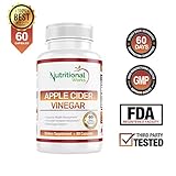 Raw Apple Cider Vinegar Capsules - All Natural Weight Loss, Extra Strength Supplements, Helps with Detox, Digestion and Body Cleansing, 1000mg