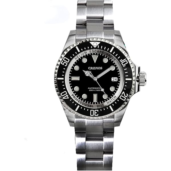 Amazon.com: Cronos L6009 Automatic Deep Diving Men Watch No Date