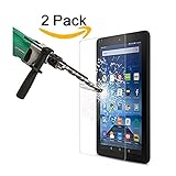 Kindle Fire 7 Screen Protector,Kindle Fire HD Screen Protector, Gotida Kindle Fire 7 Tempered Glass Screen Protector for Kindle Fire HD 7 (2 Pack)