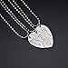 O.RIYA Mother Daughter Necklace Gift Set , Big Sis Lil Sis Mom Jewelry Necklace Stainless Steel (Grey)