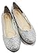 Walstar Women Casual Rhinestone Glitter Mesh Slip On Ballet Flat Lightweigh