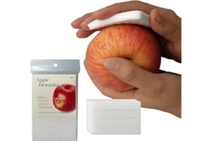 Dewaxing Sponge for Apples and Fruits, Cleaning Sponge- Eco-Friendly Fruit Wax & Dirt Pesticide Remover, Nano Melamine Pads f