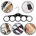 Closet Organizers Velvet Scarf Hangers of 3 pack, No Snag Closet Organization Storage Holder for Scarves, Men's Ties, Women's Shawls, Pashminas, Belts, Accessories, Clothes, Keeps Neat and Wrinkle Fre