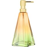 YunNasi Soap Dispenser with Pump, Refillable Liquid Hand Soap Dish Soap Dispensers for Bathroom Counter, Kitchen Sink (OrangeGreen)