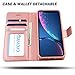 AMOVO [Upgraded Version Case for iPhone XR [2 in 1] [Wireless Charger] iPhone XR Wallet Case Detachable [Vegan Leather] iPhone XR (6.1’’) Flip Case with Box Package (iPhone XR, Rosegold)