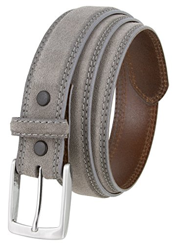 Fullerton 351000-AE354NB Full Grain Suede Casual Jeans Leather Belt 1-3/8