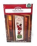 Christmas Holiday Santa with a Bag of Gifts Door Panel Cover ~ Measures 30 x 72