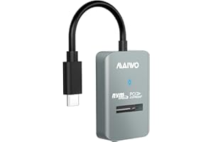 MAIWO M.2 NVMe to USB Adapter, USB C PCIe NVMe Dock, USB3.2 GEN2x1 10Gbps with UASP Trim, 8TB Capacity, Tool Free Lay-Flat NV
