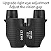 OMZER Upgrade 10x25 Auto Focus Binoculars with Right Eye Adjustment, High Power with Low Light Night Vision Waterproof Compact Binoculars Fit Adults Kids for Hiking,Camping,Climbing,Sports